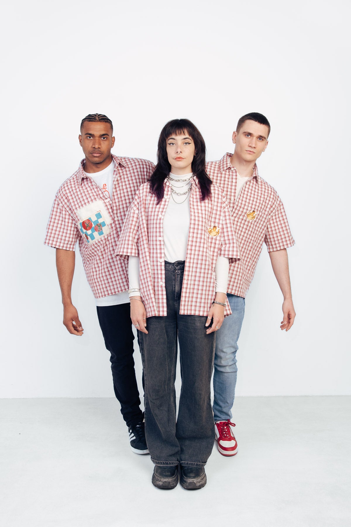 Camisa cuadros oliva