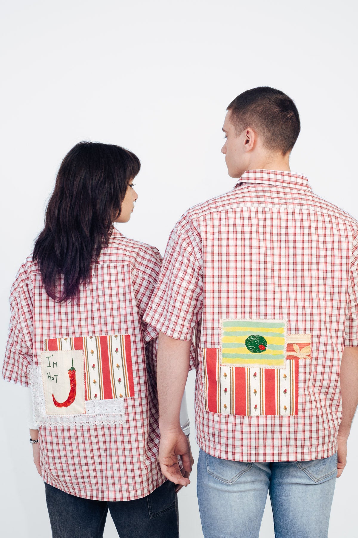 Camisa cuadros oliva