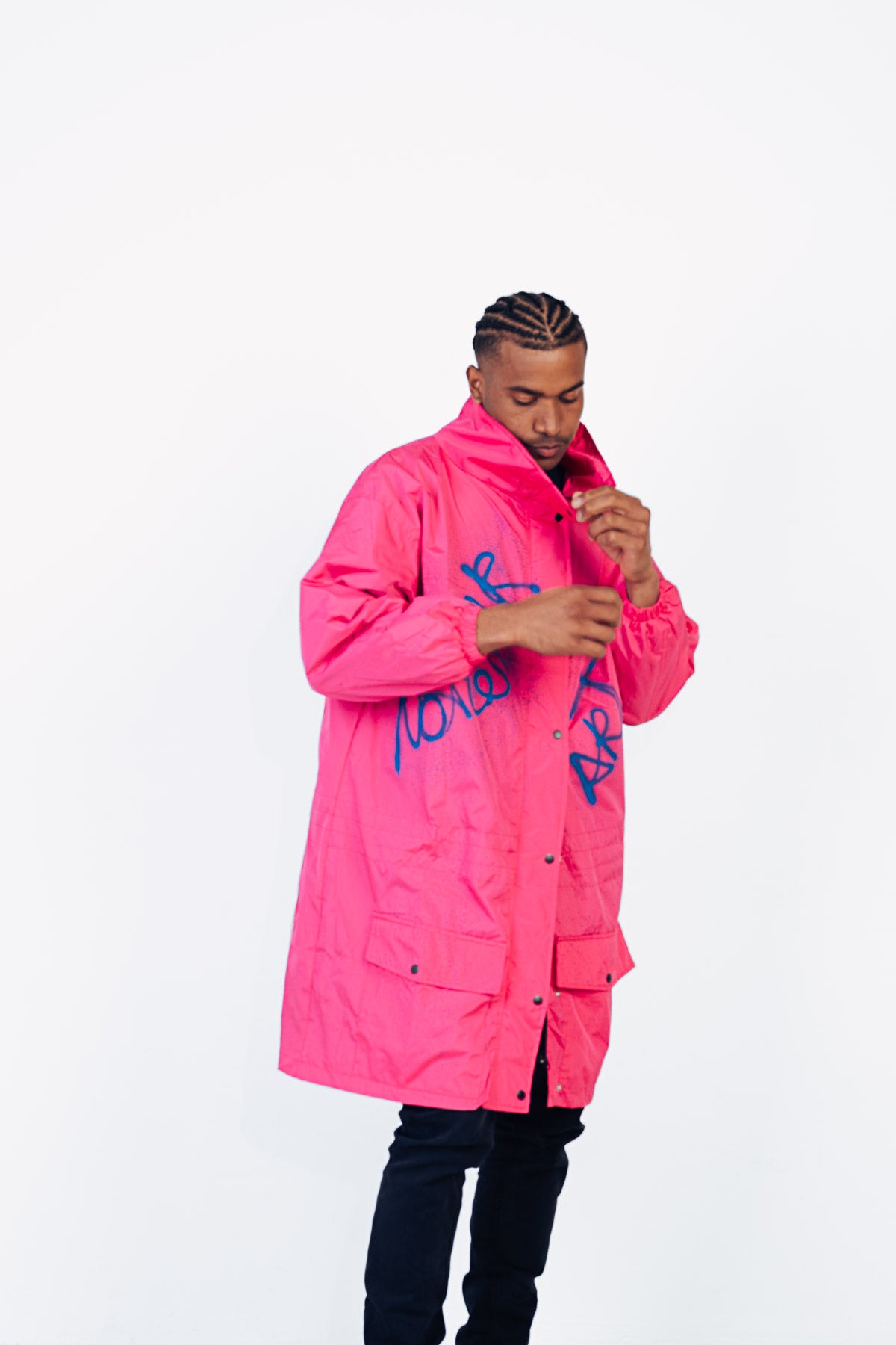 Chubasquero maxi rosa