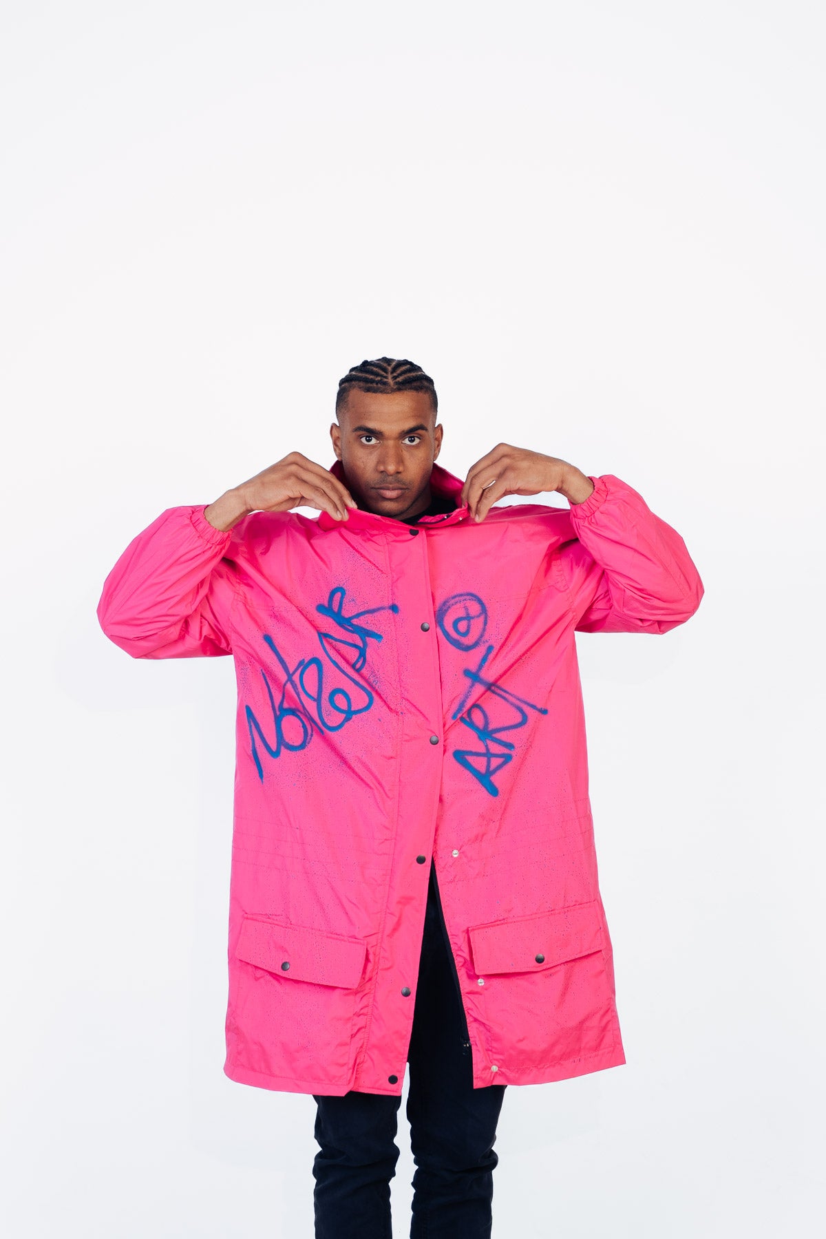Chubasquero maxi rosa