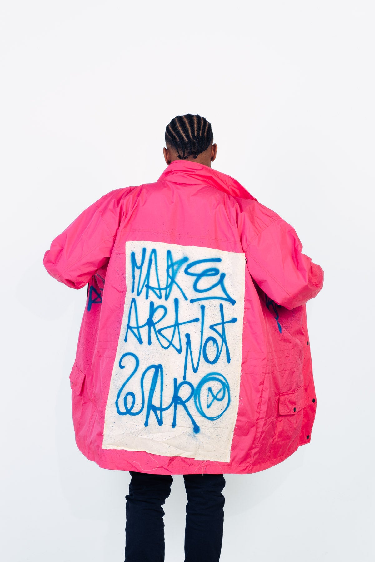 Chubasquero maxi rosa