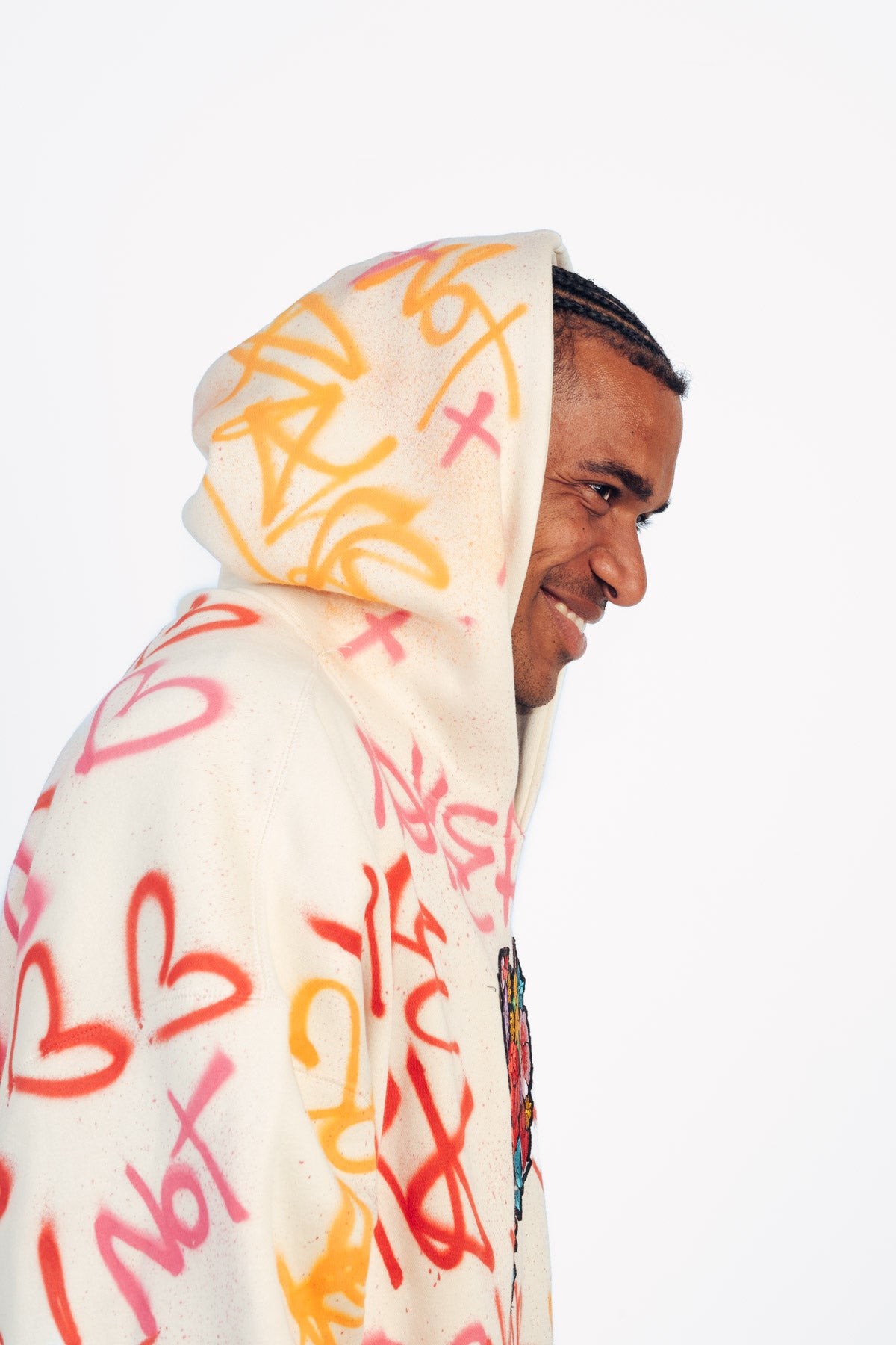 Sudadera graffiti maxi corazón