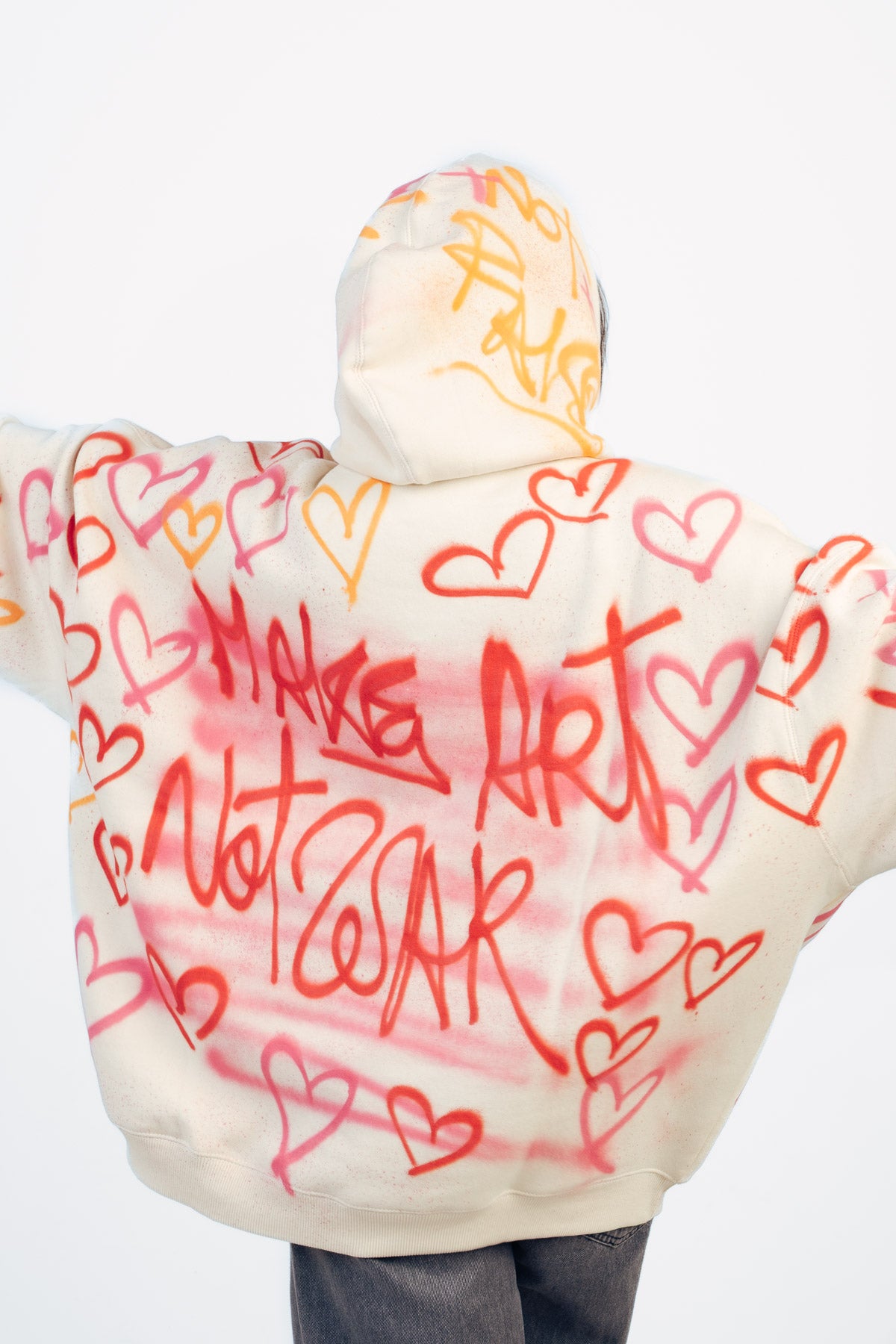 Sudadera graffiti maxi corazón