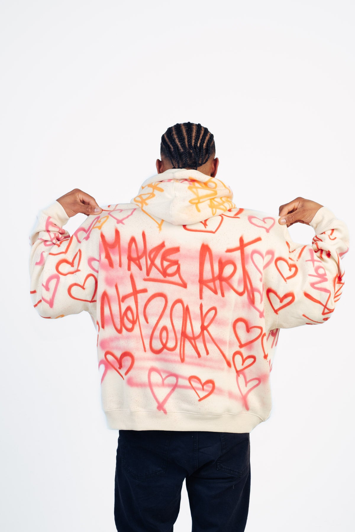 Sudadera graffiti maxi corazón