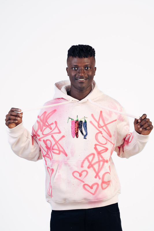 Sudadera guindilla rosa