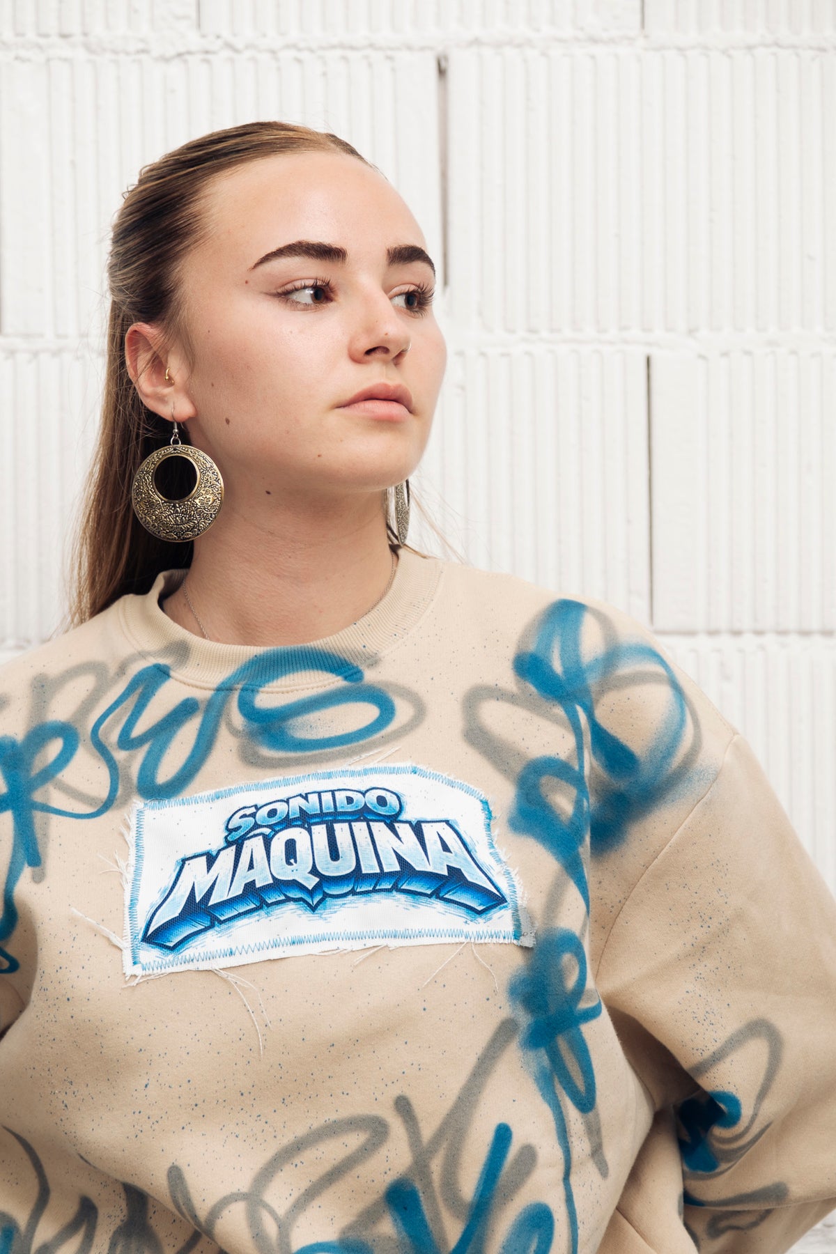 A. Sonido Máquina Sweatshirt – Azul